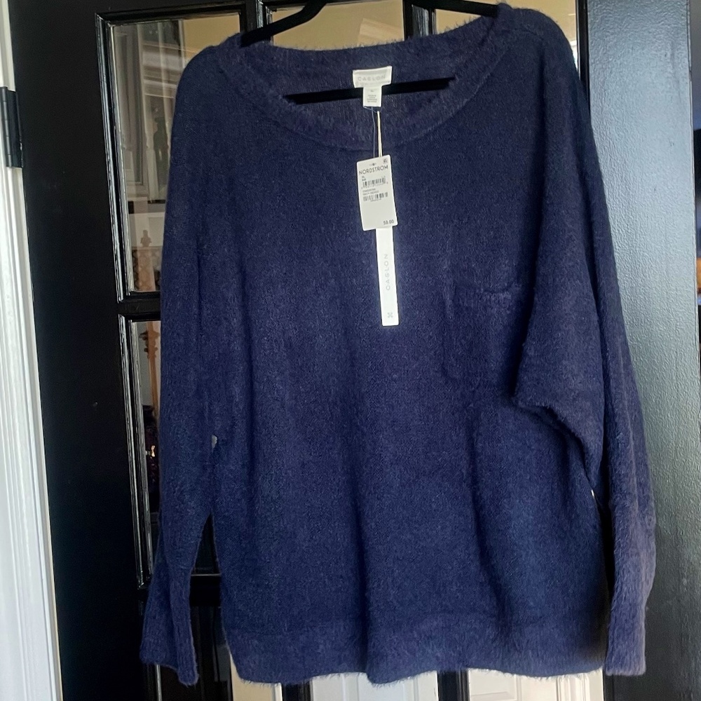 Navy Blue Caslon Sweater XL